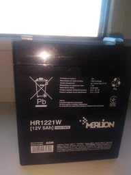 Аккумулятор мультигелевый MERLION HR1221W 12V 5 Ah High Rate AGM фото от покупателей 1