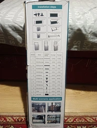 Вішалка для одягу в передпокій з полицями для взуття New simple floor clothes rack Чорний фото від покупців 2