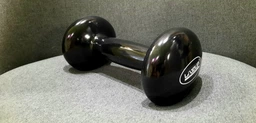 Гантели виниловые LiveUp VINYL DUMBBELL EGG HEAD 2х4кг Черный фото от покупателей 2