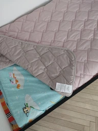 Покрывало 100×135 см двустороннее IDEIA для кресла, дивана, гипоаллергенное, дивандек, накидка пудра/серое (2200004199344) фото от покупателей 1