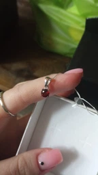 Серебряная подвеска с гранатом 0.595ct (2140054) фото от покупателей 2