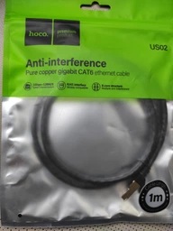 Кабель HOCO LAN RJ45 Level US02 1m black