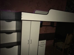 Ліжко-горище з шафою і столом Венге магія/ваніль (411-15) фото від покупців 4