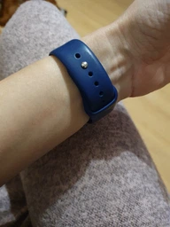 Силіконовий ремінець BeCover для Samsung Galaxy (20mm)/Watch 5/ Watch 4 40/44mm/Watch 4 Classic 42mm/Watch Active/Active 2 40/44mm/Watch 3 41mm/Gear S2/Classic/Gear Sport Blue-Horizon (BC_706179) фото від покупців 4
