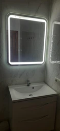 Зеркало Омега с LED подсветкой L-03 (500х700) фото от покупателей 10