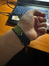 Силіконовий ремінець Fruct Nike Sport Band for Apple Watch 38/40/41/42 mm Olive Black фото від покупців 1
