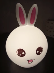Дитячий нічник силіконовий Кролик Rabbit-Lamp нічна LED лампа на акумуляторі 5 кольорів підсвічування біло-рожевий фото від покупців 11