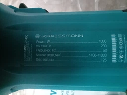 Шлифовальная машина угловая болгарка KRAISSMANN 1000 KWS 125EC шлифмашина с регулировкой оборотов и плавным пуском ушм фото от покупателей 1