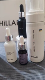 Подарунковий набір Hillary для комплексного догляду за жирною та проблемною шкірою: Крем для жирної шкіри, Мус-маска, Олійний флюїд, Гіалуронова сироватка, Убтан, Гідрофільна олія, Очищуюча пінка, Тонік Perfect 9 HI-11-314 фото від покупців 2