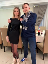 Вишиванка чоловіча Галичанка Всеволод льон синій XL