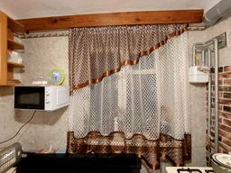 Гардина на кухню Komfort Лента сетка с бежевым ламбрекеном 290*165 см Белый с бежевым (лс-01) фото от покупателей 4