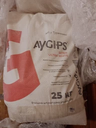 Шпаклевка гипсовая AyGips Saten ultra white 25 кг