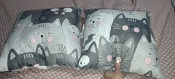 Подушка декоративная Руно Grey Cat антиаллергенное волокно 40х40 см (Р311.52_Grey Cat) фото от покупателей 1