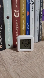 Цифровой термометр гигрометр Thermometer 1207 white фото от покупателей 1
