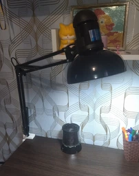 Лампа настільна на струбцині висока з вимикачем на плафоні "Смарагд", Е27, LOGA фото від покупців 1