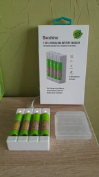 Зарядний пристрій Soshine Chocolate US 1.5V + 4 шт. Li-Ion аккумулятора АА на 1,5В 3300 mWh фото від покупців 2