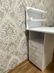 Стіл манікюрний складний з шухлядами та замком 110 см Білий фото від покупців 3