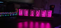 Ретро настольные электронные часы с подсветкой Nixie RGB Glow Tube Clock (338294) фото от покупателей 4