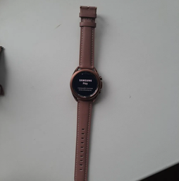 Ремешок для Samsung Galaxy Watch 3 41mm / Watchbands Standart - коричнево-розовый / ширина крепления 20мм / размер L / кожаный (WB1089274) фото от покупателей 3