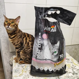 Наповнювач бентонітовий для котячого туалету AnimAll Premium 10 л - дитяча присипка фото от покупателей 7