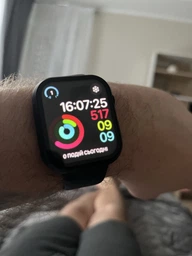 Захисний чохол зі склом для Apple Watch 7/8/9 (45 мм) Black фото від покупців 6