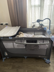 Кроватка-манеж с пеленатором KinderKraft Joy Blue (KKLJOYBLU000AC) (158382) фото від покупців 1