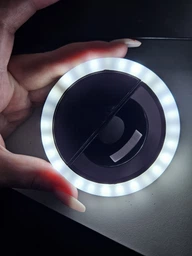 Селфи-кольцо Protech Selfie Ring Light White (XJ-01WH) Белый фото от покупателей 5