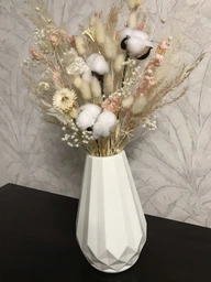 Ваза для цветов MBM HOME пластиковая 20 см DH-FLOWERS-07 PINK Розовая фото от покупателей 1