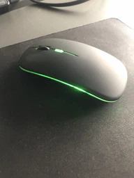 Бездротова Безшумна мишка 2.4G + Bluetooth Вбудований акумулятор RGB підсвітка Black фото від покупців 6