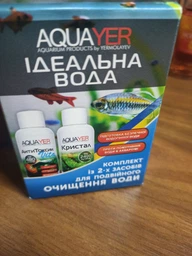Комплект "Идеальная вода" АнтиТоксин Vita и Кристал 2х60мл, для подготовки воды, AQUAYER