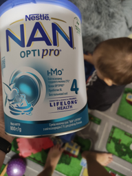 Смесь молочная сухая NAN 4 Optipro с 5 олигосахаридами и L. Reuteri для детей от 18 месяцев 800 г (8445291444225) фото от покупателей 10