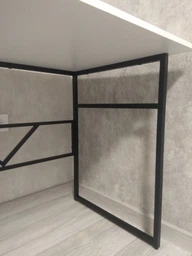 Компьютерный стол Ferrum-decor Раян 75x100x70 черный ДСП Белое 16мм фото от покупателей 8
