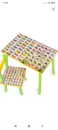 Дитячий столик BabyTable Укр-Анг абетка з 1 стільчиком