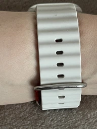 Силіконовий ремінець Fruct Ocean для Apple Watch 42/44/45/46/49 mm White Black фото від покупців 8