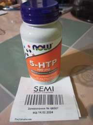 Для настроения NOW 5-HTP 100mg 60 vcaps