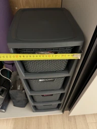 Комод BRQ Rattan на 4 шухляди міні Білий (5901098172615)