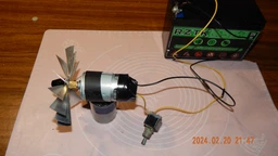 Двигун шуруповерта 12В (12V) (D37мм, L75мм, вал D3,2мм, шліц) арт.шур156