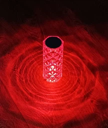 Настільна лампа нічник Роза з пультом RGB Crystal Rose фото от покупателей 10