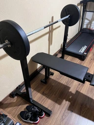 Лавка для жиму регульована до 300 кг Стійки під штангу 50х50 мм Hardcore GYM (А484)