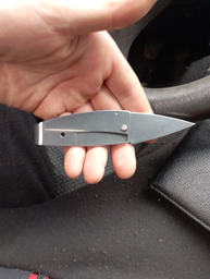 Карманный Серебристый Маленький Нож-Зажим для денег GD76 фото от покупателей 1
