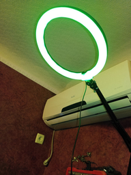 Кольцевая светодиодная цветная лампа RGB LED MJ30 селфи кольцо для телефона мультиколор 30 см