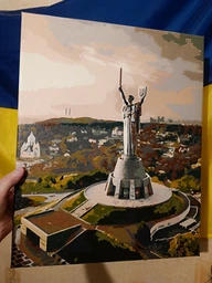 Картина за номерами патріотична Київ Батьківщина-мати 40*50 см Origami (LW3124)