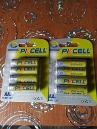 Акумулятор PkCell 1.2V AA 600 мАг NiMH Rechargeable Battery 4 шт (PC/AA600-4BR)