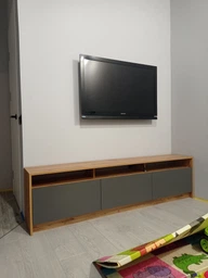 Стенка в гостиную Doros U3 Тахо/Графит 180х33х48 см (41510091) фото від покупців 4