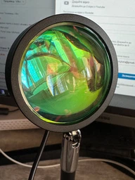 Проекційна лампа Sunset Lamp 27 x 8 см Помаранчева (SH778137) фото від покупців 14