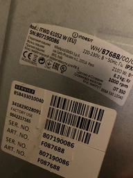 Крышка для стиральной машины Indesit (C00507866) фото от покупателей 4