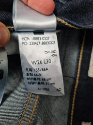 Джинсы Slim Fit женские Levi`s 724 High Rise Straight Lightweight Jeans 18883-0441 25-32 Синие (5401187797571)