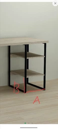 Компьютерный стол Ferrum-decor Кевин 75x120x60 черный ДСП Дуб Сан-Марино 32мм