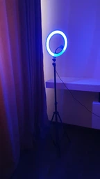Набор блогера LED лампа RGB MJ-26 26 см + штатив 2.1м + держатель для телефона для фото и видео фото от покупателей 5