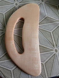 Гуаша массаж для тела большая 10×20 см скребок из натурального дерева, массажер фото от покупателей 1